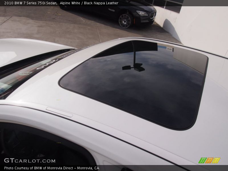 Alpine White / Black Nappa Leather 2010 BMW 7 Series 750i Sedan