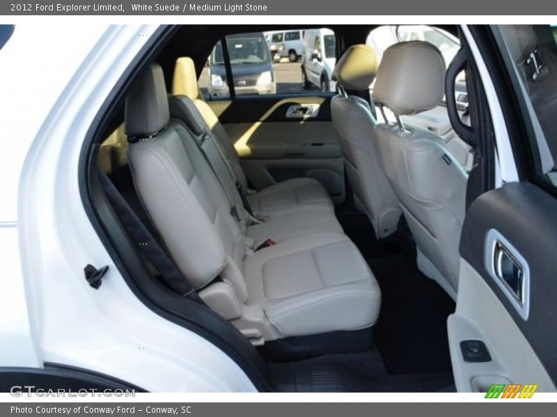 White Suede / Medium Light Stone 2012 Ford Explorer Limited