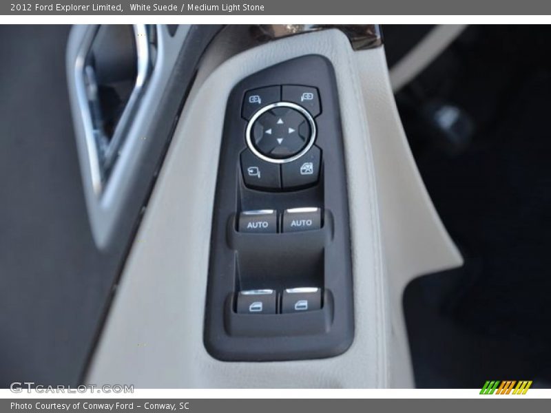 White Suede / Medium Light Stone 2012 Ford Explorer Limited