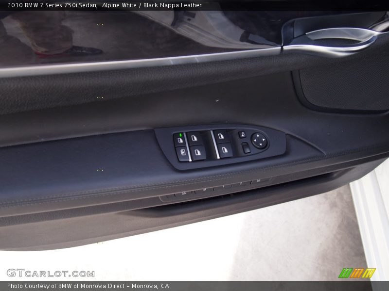 Alpine White / Black Nappa Leather 2010 BMW 7 Series 750i Sedan