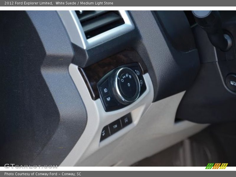 White Suede / Medium Light Stone 2012 Ford Explorer Limited