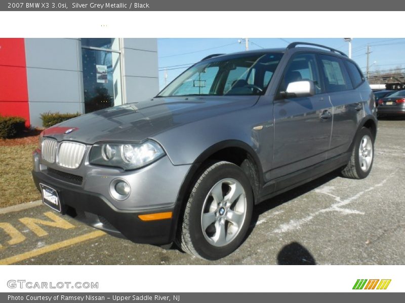 Silver Grey Metallic / Black 2007 BMW X3 3.0si