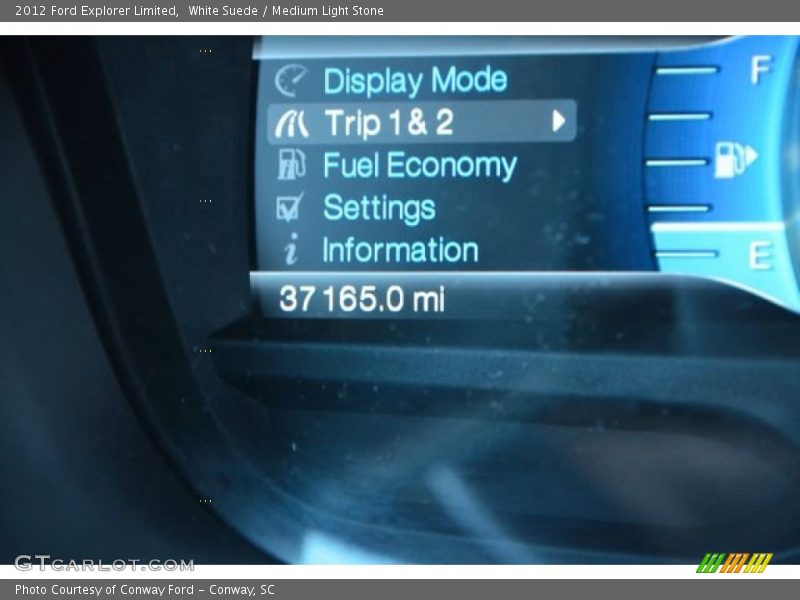 White Suede / Medium Light Stone 2012 Ford Explorer Limited
