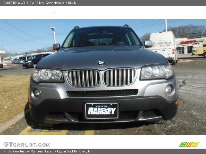 Silver Grey Metallic / Black 2007 BMW X3 3.0si
