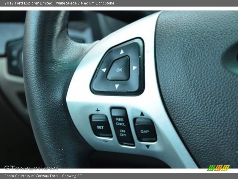 White Suede / Medium Light Stone 2012 Ford Explorer Limited
