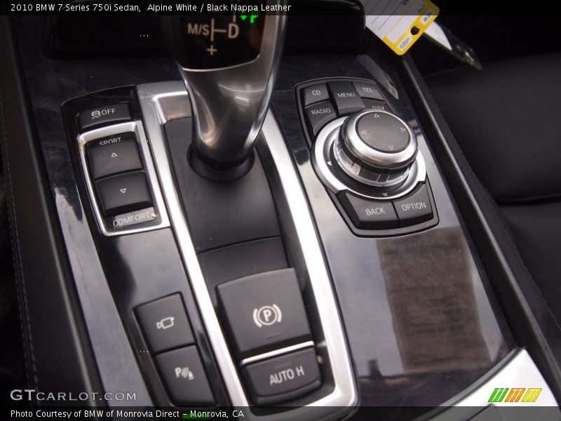 Alpine White / Black Nappa Leather 2010 BMW 7 Series 750i Sedan