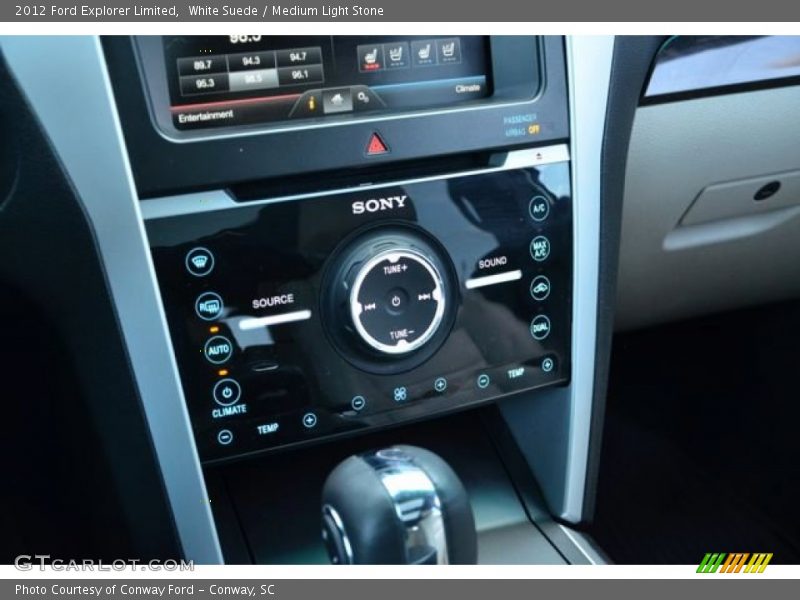 White Suede / Medium Light Stone 2012 Ford Explorer Limited