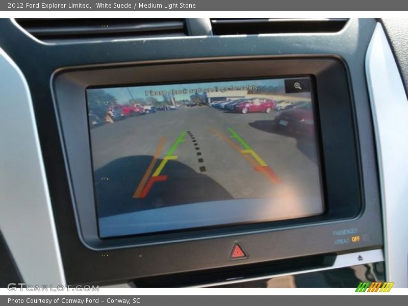 White Suede / Medium Light Stone 2012 Ford Explorer Limited