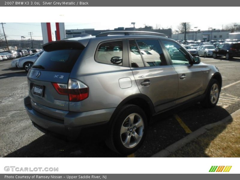 Silver Grey Metallic / Black 2007 BMW X3 3.0si