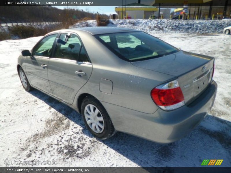 Mineral Green Opal / Taupe 2006 Toyota Camry LE