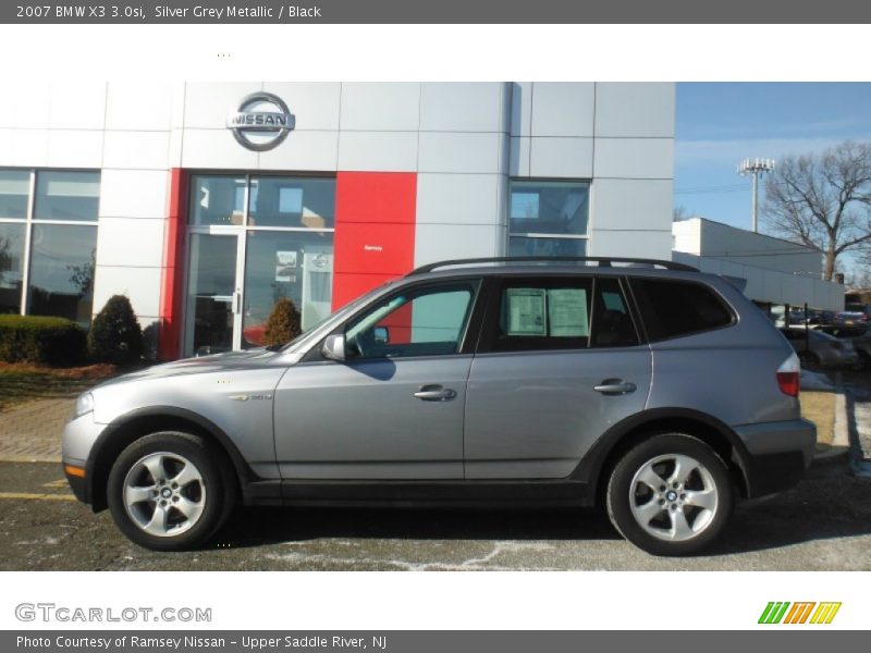Silver Grey Metallic / Black 2007 BMW X3 3.0si