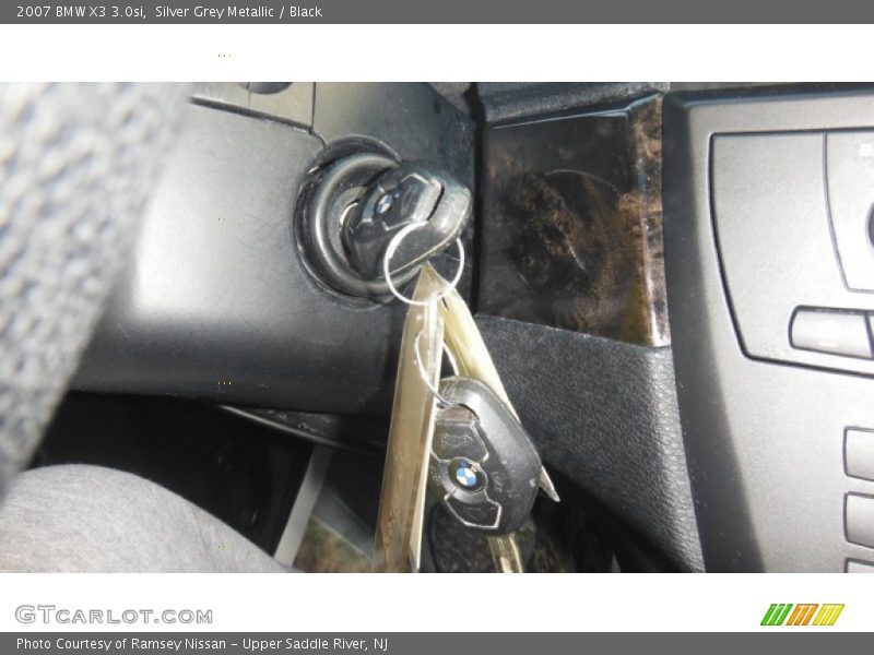 Silver Grey Metallic / Black 2007 BMW X3 3.0si