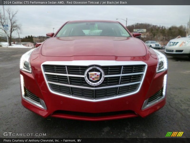 Red Obsession Tintcoat / Jet Black/Jet Black 2014 Cadillac CTS Performance Sedan AWD