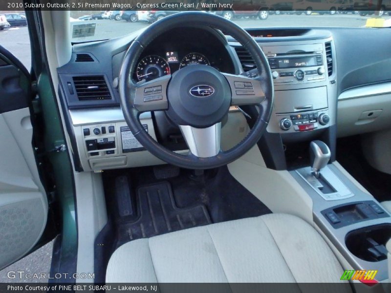 Cypress Green Pearl / Warm Ivory 2010 Subaru Outback 2.5i Premium Wagon