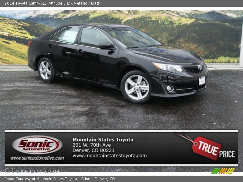 Attitude Black Metallic / Black 2014 Toyota Camry SE