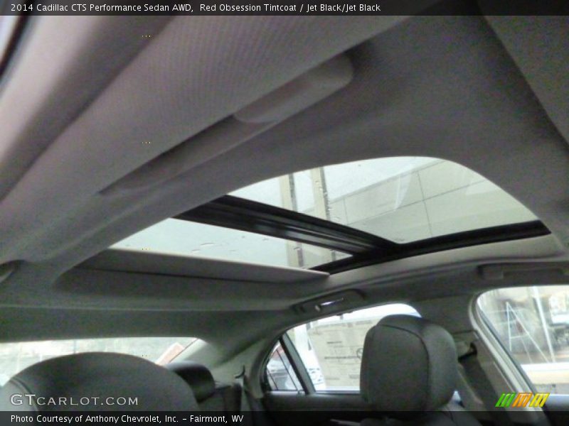 Sunroof of 2014 CTS Performance Sedan AWD