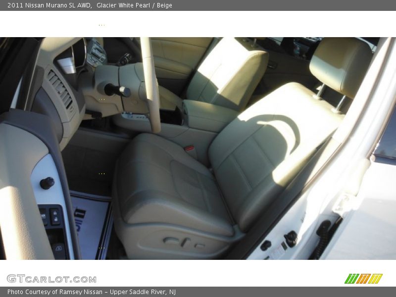 Glacier White Pearl / Beige 2011 Nissan Murano SL AWD