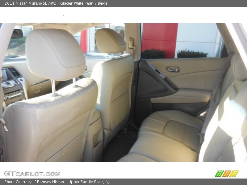 Glacier White Pearl / Beige 2011 Nissan Murano SL AWD