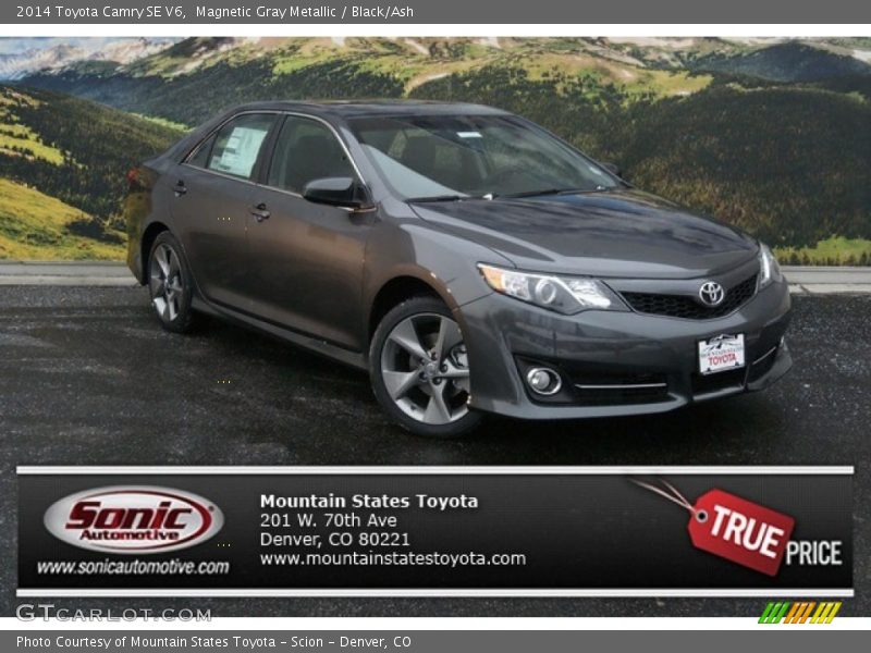 Magnetic Gray Metallic / Black/Ash 2014 Toyota Camry SE V6
