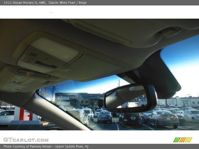 Glacier White Pearl / Beige 2011 Nissan Murano SL AWD