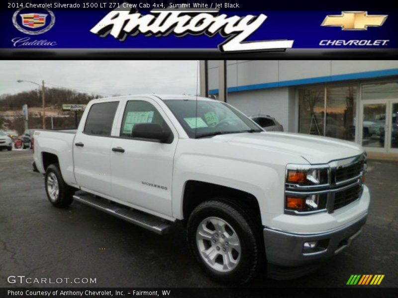 Summit White / Jet Black 2014 Chevrolet Silverado 1500 LT Z71 Crew Cab 4x4