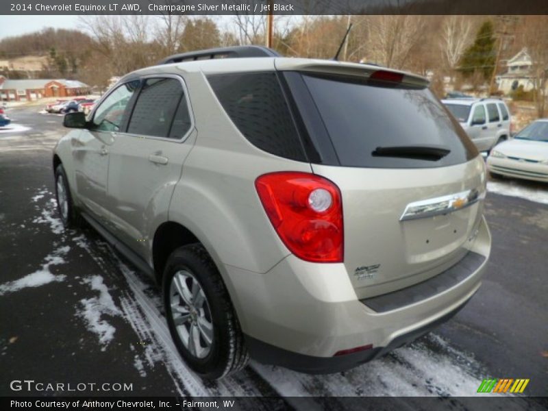 Champagne Silver Metallic / Jet Black 2014 Chevrolet Equinox LT AWD