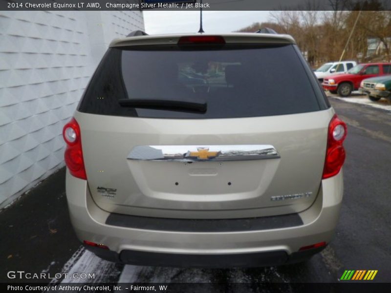 Champagne Silver Metallic / Jet Black 2014 Chevrolet Equinox LT AWD