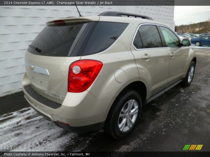 Champagne Silver Metallic / Jet Black 2014 Chevrolet Equinox LT AWD