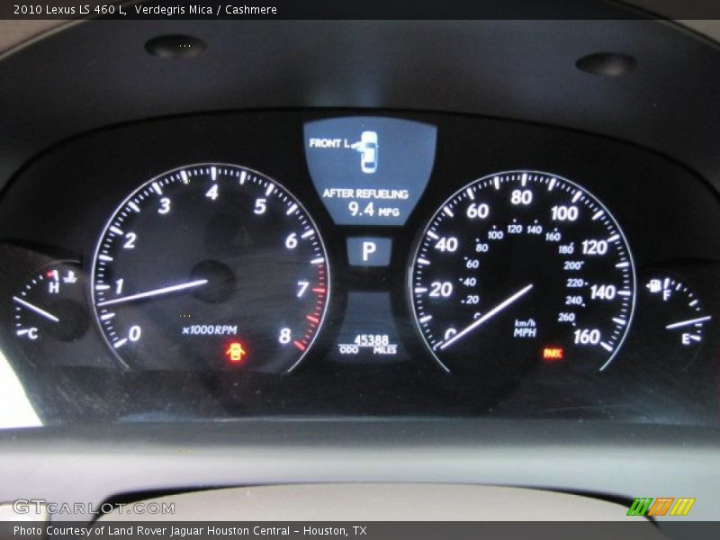  2010 LS 460 L 460 L Gauges