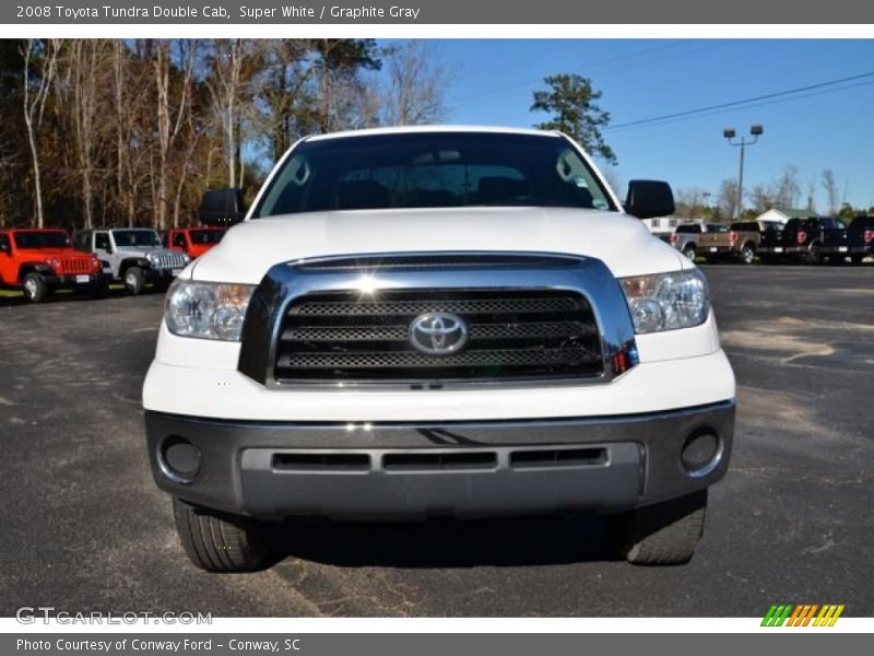 Super White / Graphite Gray 2008 Toyota Tundra Double Cab