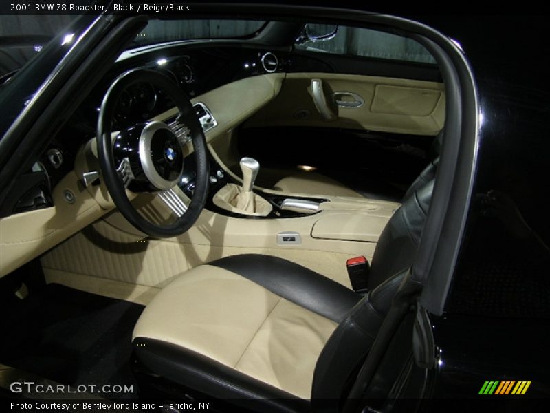 2001 BMW Z8, Black / Black/Beige, Interior - 2001 BMW Z8 Roadster
