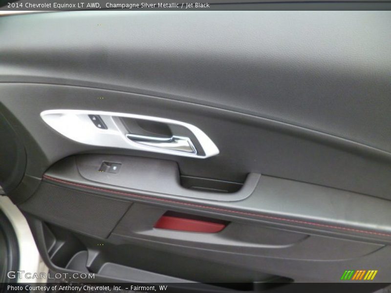 Champagne Silver Metallic / Jet Black 2014 Chevrolet Equinox LT AWD