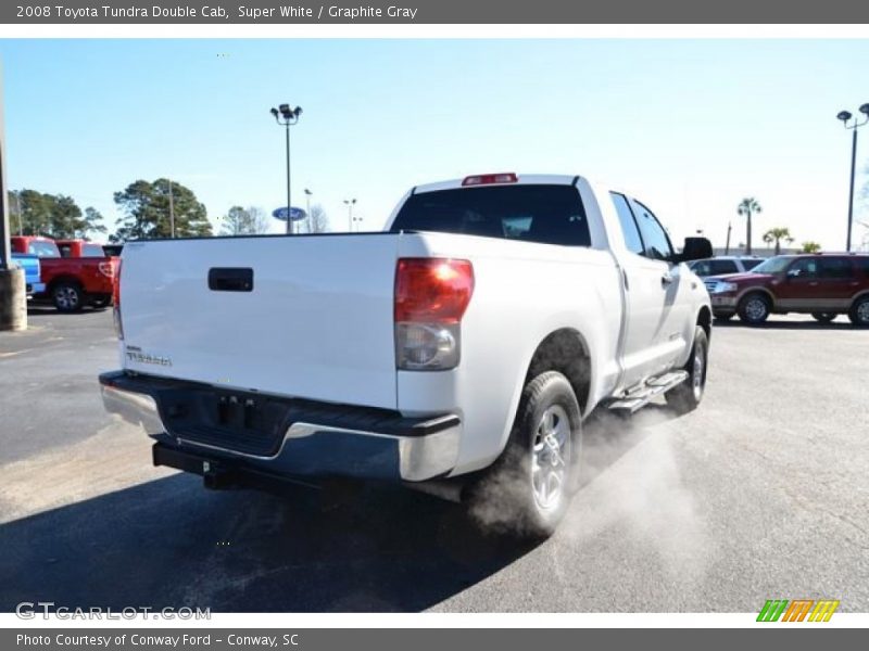 Super White / Graphite Gray 2008 Toyota Tundra Double Cab