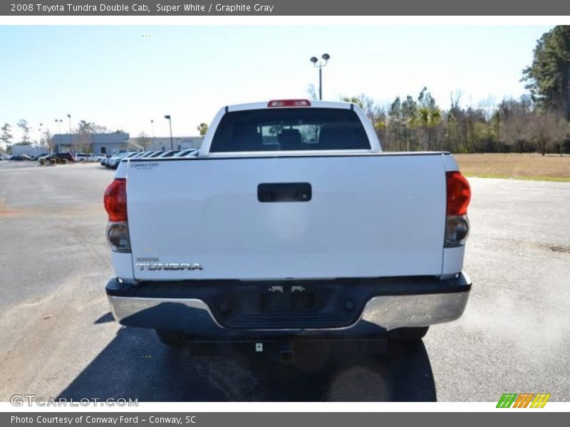 Super White / Graphite Gray 2008 Toyota Tundra Double Cab