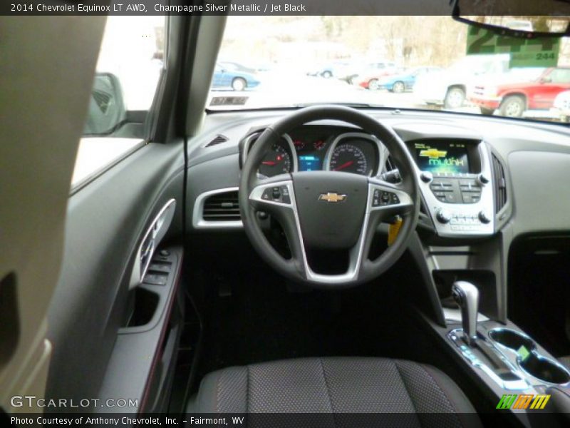 Champagne Silver Metallic / Jet Black 2014 Chevrolet Equinox LT AWD