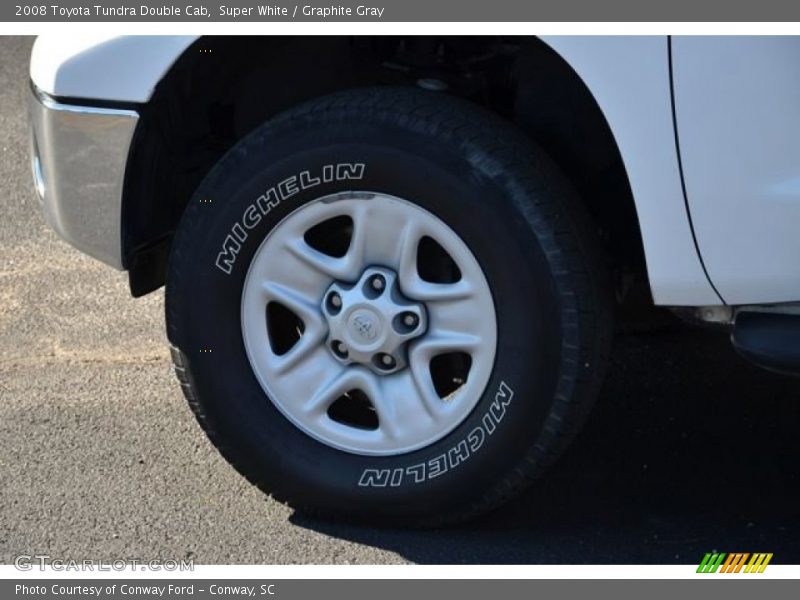 Super White / Graphite Gray 2008 Toyota Tundra Double Cab