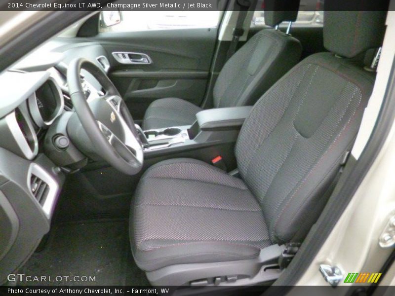 Champagne Silver Metallic / Jet Black 2014 Chevrolet Equinox LT AWD