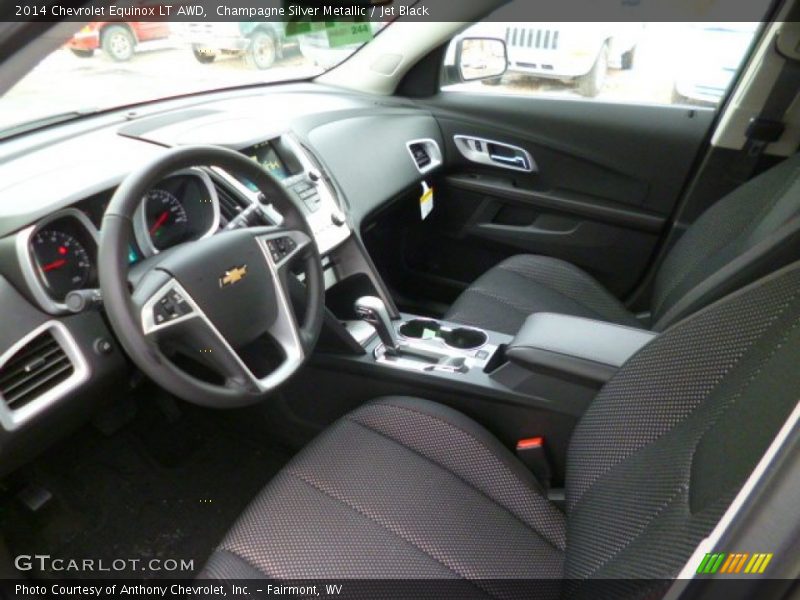 Champagne Silver Metallic / Jet Black 2014 Chevrolet Equinox LT AWD