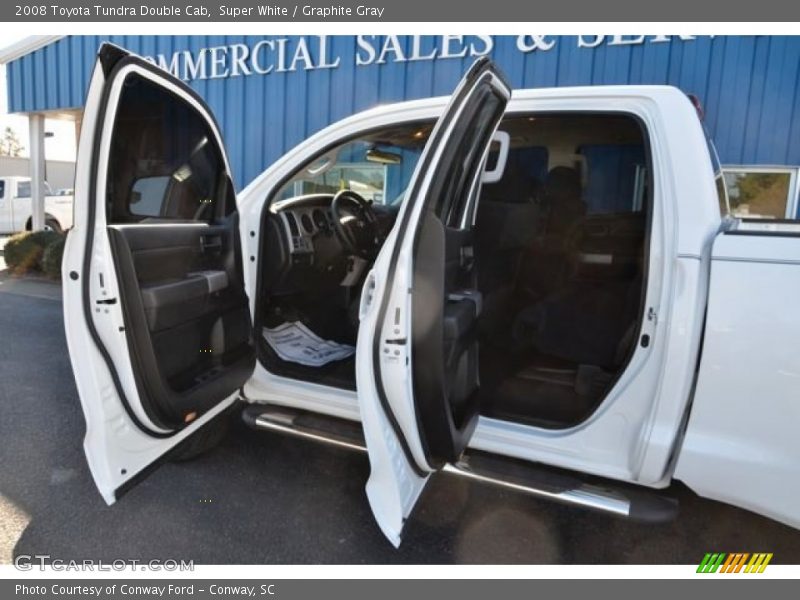 Super White / Graphite Gray 2008 Toyota Tundra Double Cab