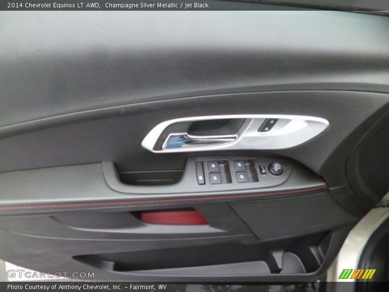 Champagne Silver Metallic / Jet Black 2014 Chevrolet Equinox LT AWD