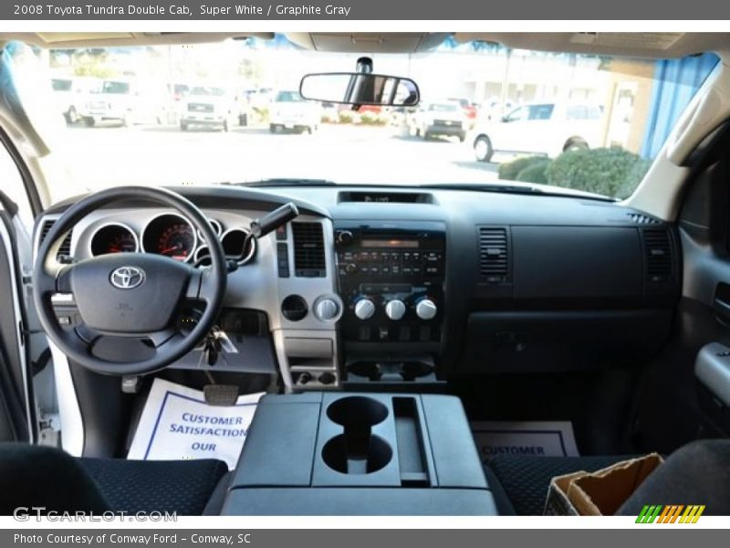 Super White / Graphite Gray 2008 Toyota Tundra Double Cab