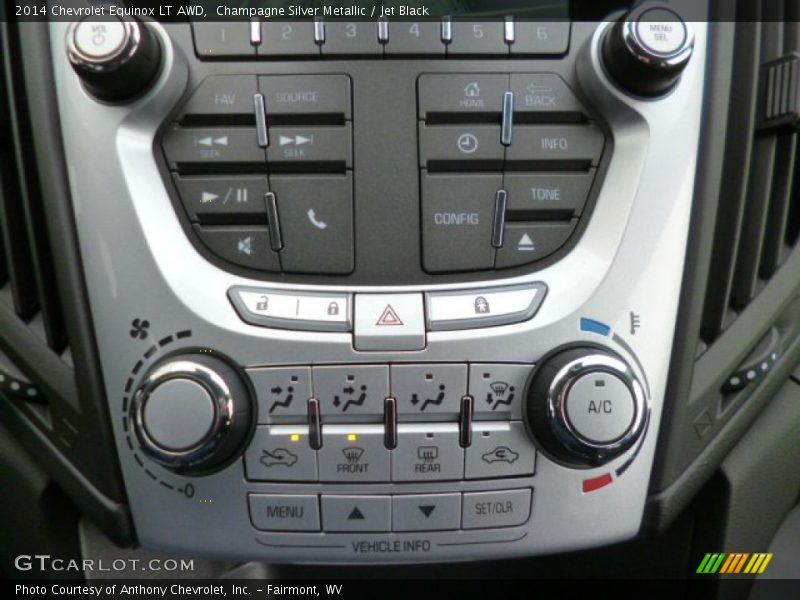 Champagne Silver Metallic / Jet Black 2014 Chevrolet Equinox LT AWD