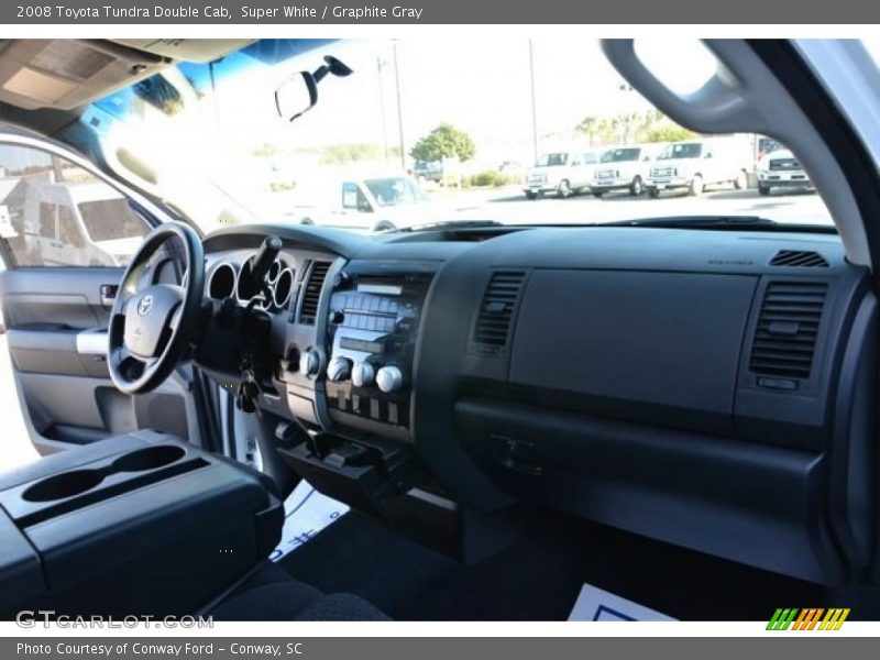 Super White / Graphite Gray 2008 Toyota Tundra Double Cab