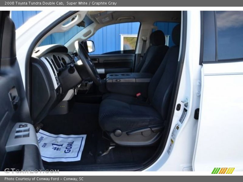 Super White / Graphite Gray 2008 Toyota Tundra Double Cab