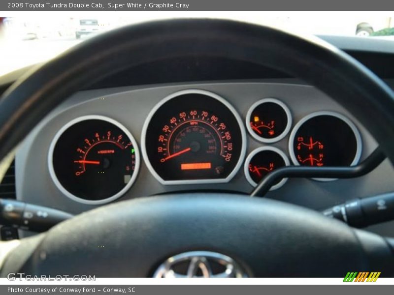 Super White / Graphite Gray 2008 Toyota Tundra Double Cab