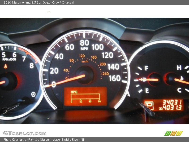 Ocean Gray / Charcoal 2010 Nissan Altima 2.5 SL