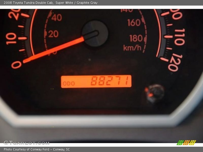 Super White / Graphite Gray 2008 Toyota Tundra Double Cab