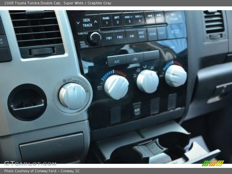 Super White / Graphite Gray 2008 Toyota Tundra Double Cab