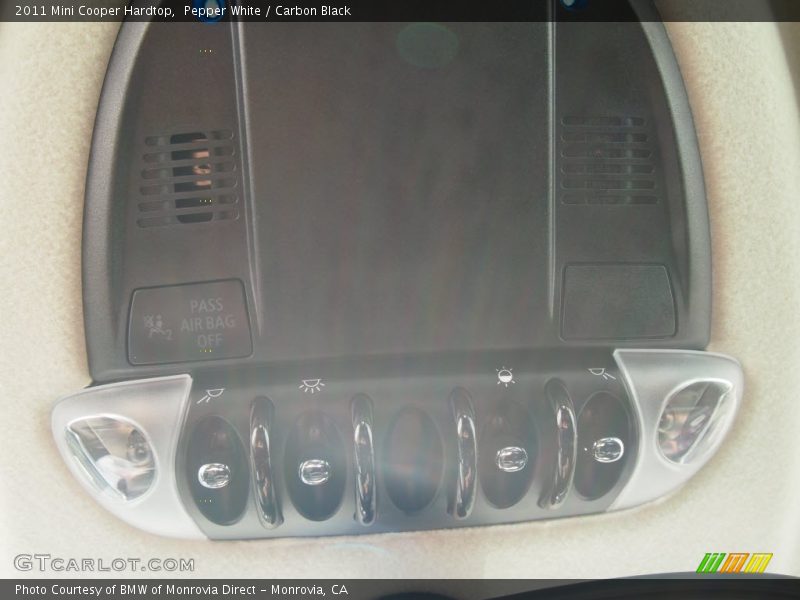 Pepper White / Carbon Black 2011 Mini Cooper Hardtop
