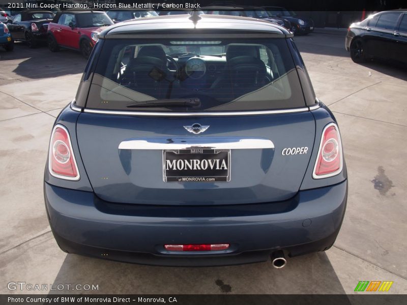 Horizon Blue Metallic / Carbon Black 2011 Mini Cooper Hardtop